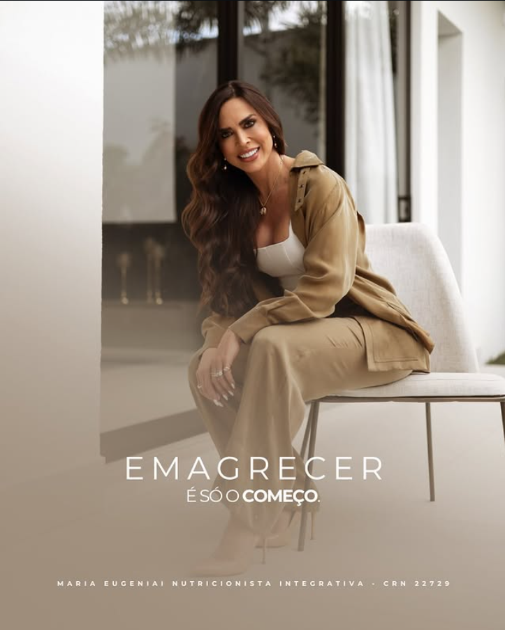 Maria Eugênia — campanha "emagrecer é só o começo"